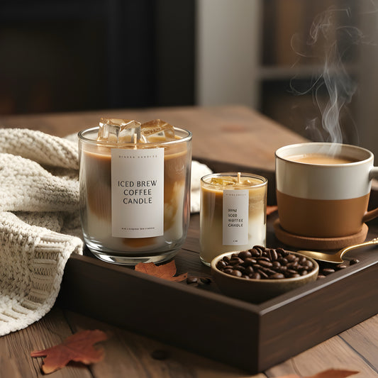 Mini iced coffee candle