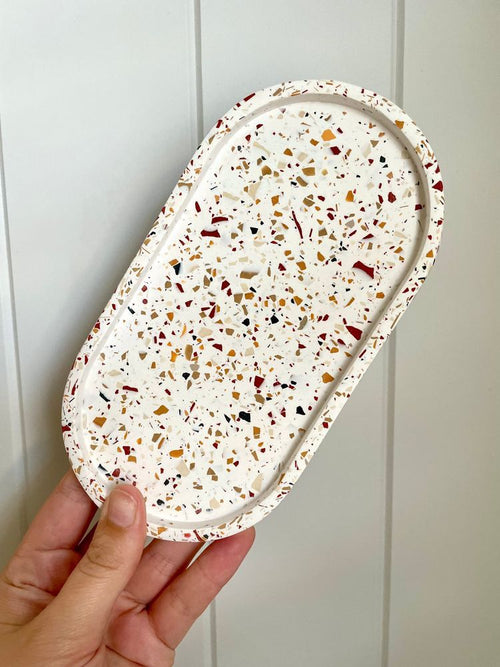 Oval Trinket Tray (Terazzo)